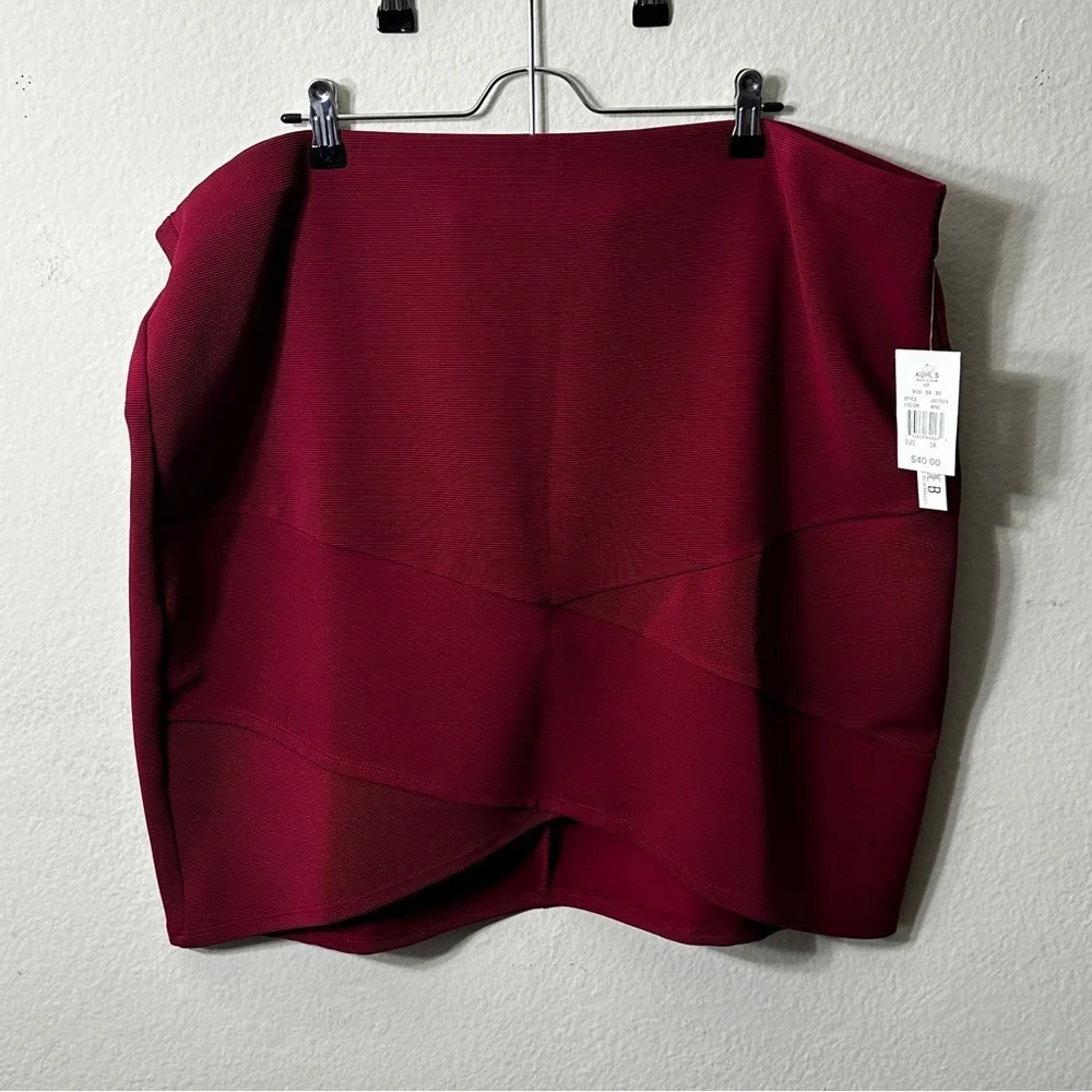 Joe B. Burgundy Mini Skirt #150